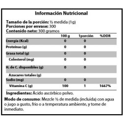 VITAMINA C ACIDO ASCORBICO 300 GR
